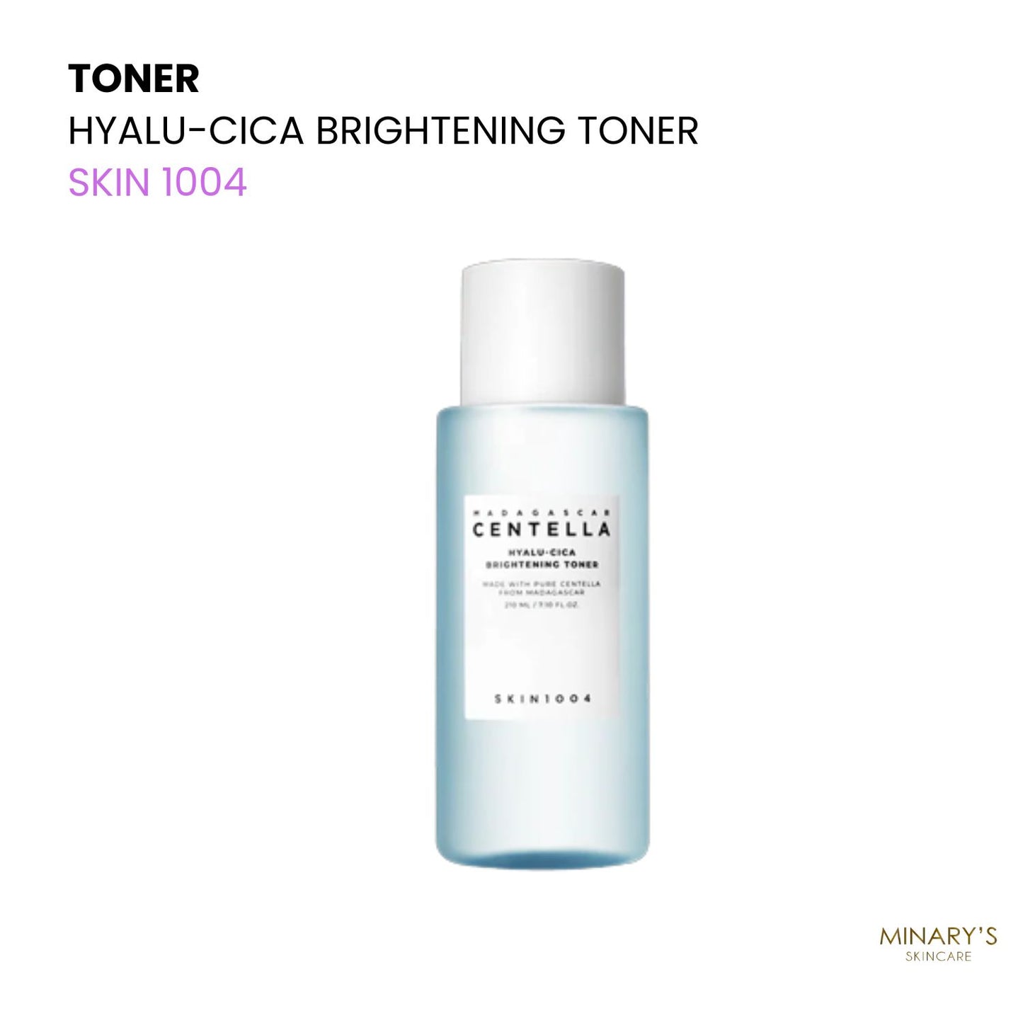 SKIN 1004 - Madagascar CENTELLA - Hyalu-Cica Brightening Toner - 210ml