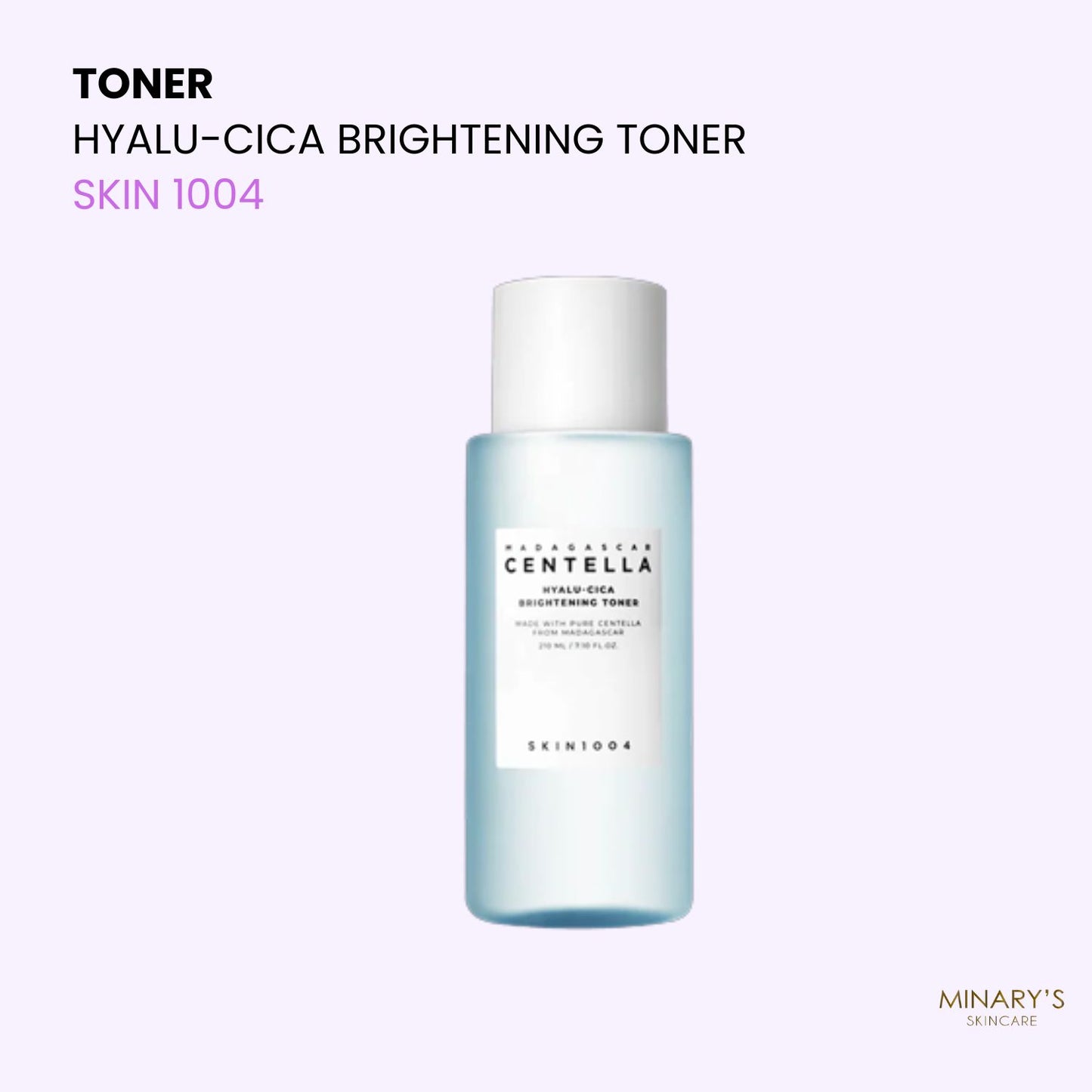 SKIN 1004 - Madagascar CENTELLA - Hyalu-Cica Brightening Toner - 210ml