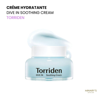 Torriden – Dive-In Soothing Cream - Crème Apaisante Hydratante à l’Acide Hyaluronique - 100ml