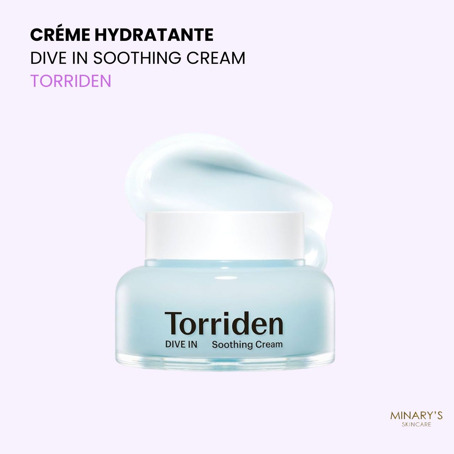 Torriden – Dive-In Soothing Cream - Crème Apaisante Hydratante à l’Acide Hyaluronique - 100ml