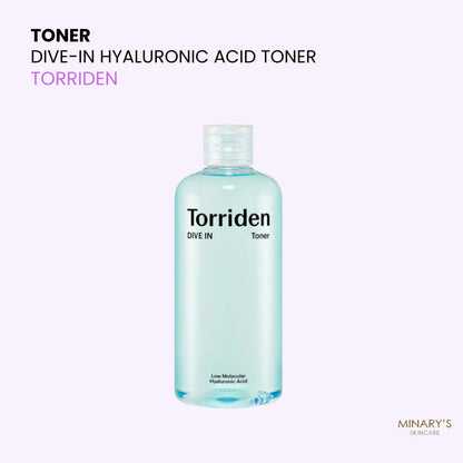 Torriden Dive-In Toner : Toner hydratant à l'acide hyaluronique - 300ml