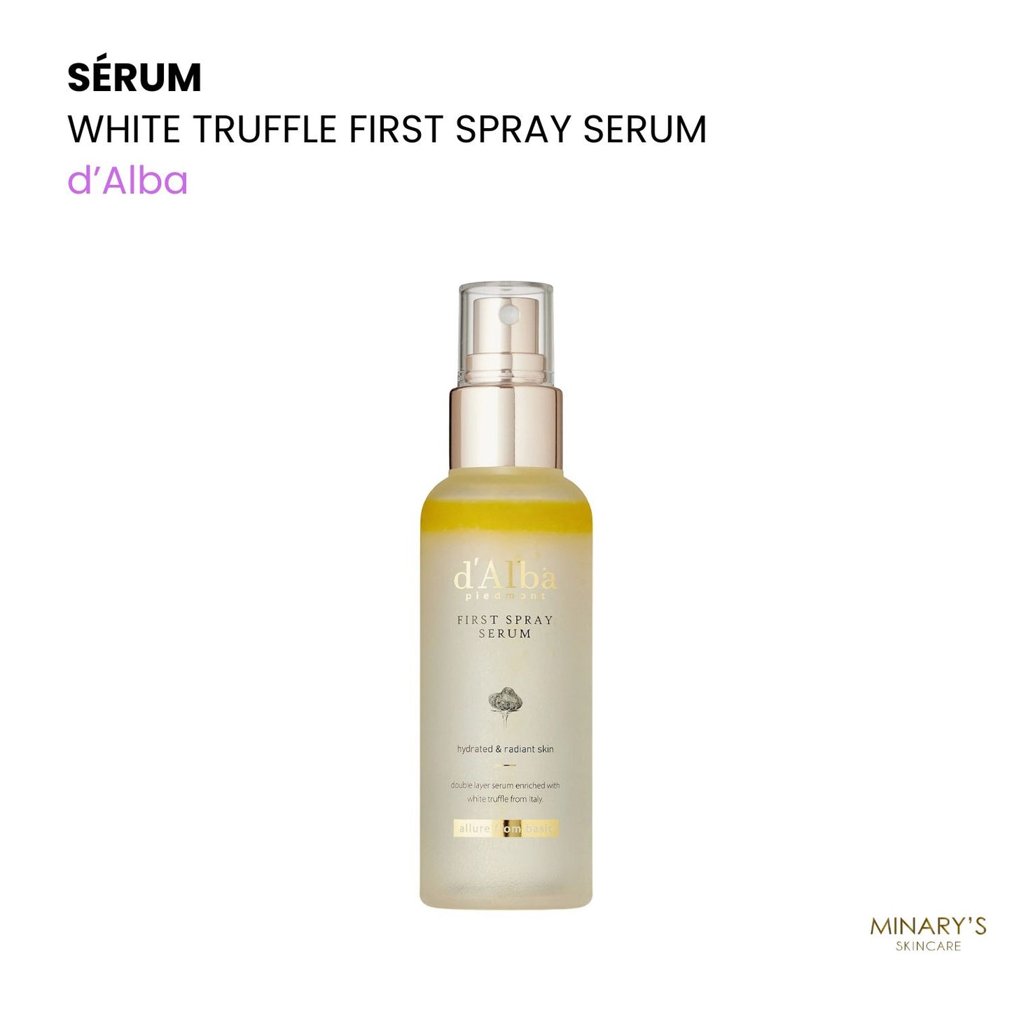 D'ALBA - White Truffle First Spray Serum - Sérum Brume Revitalisant 100ml