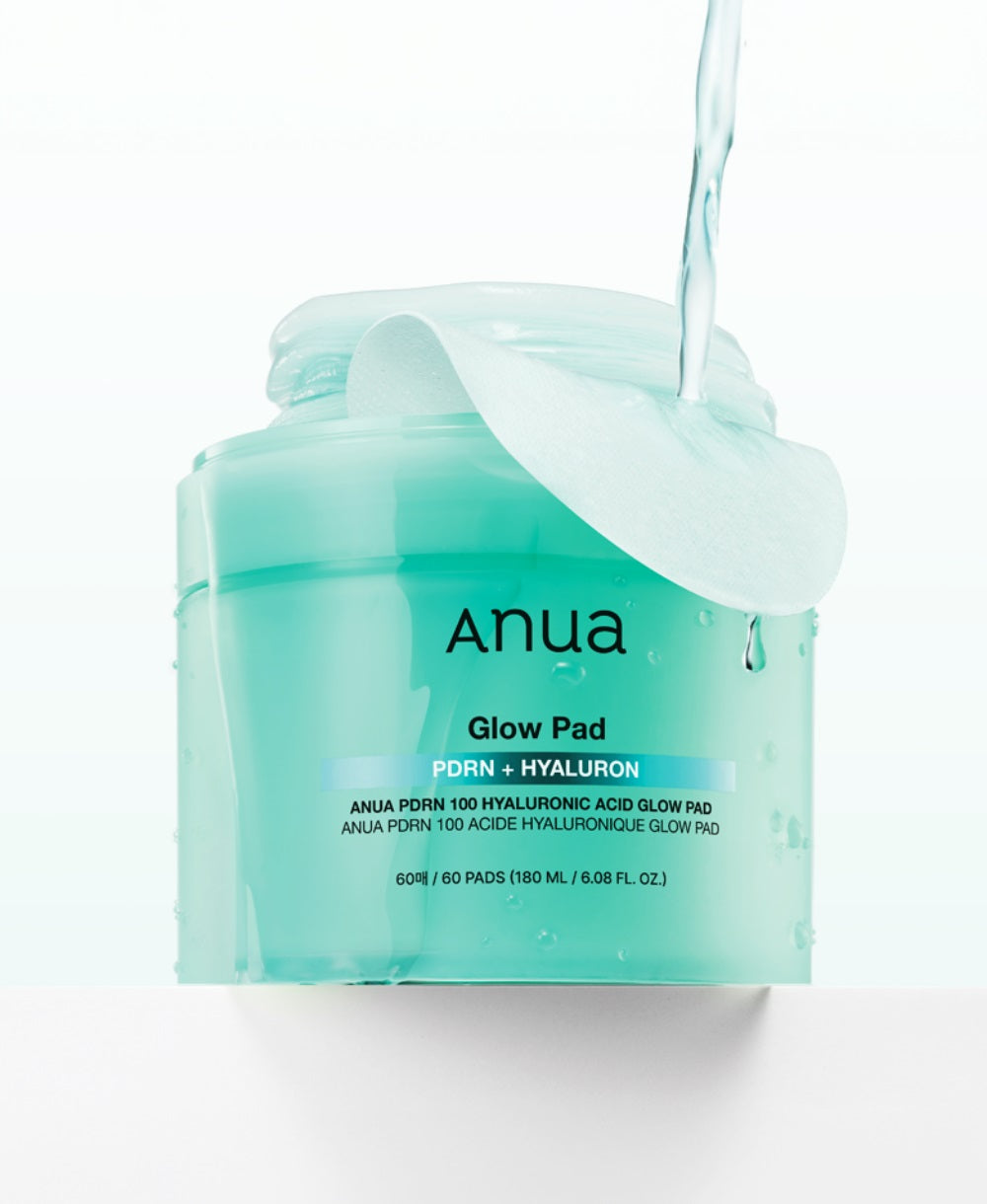 Anua – Glow Pad PDRN + Hyaluron - 70 disques exfoliants + hydratants 180ml