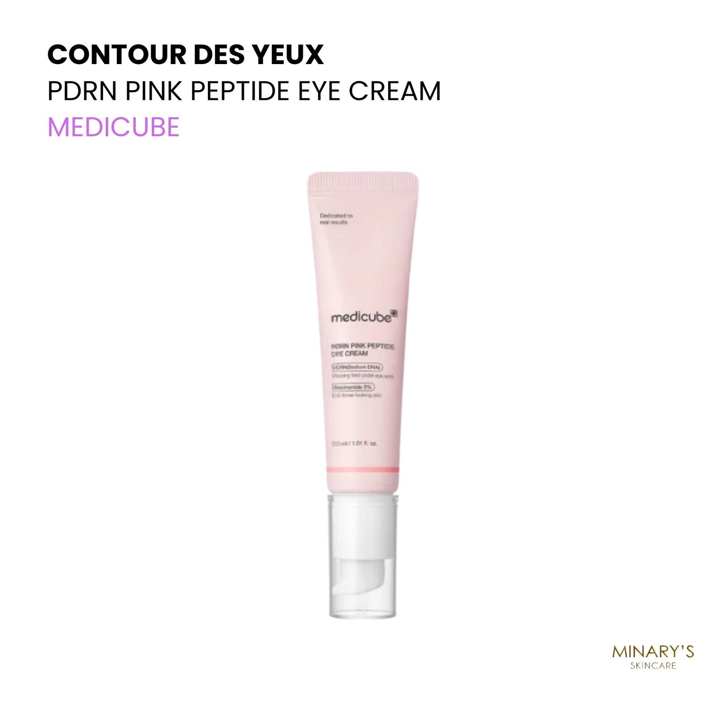 Medicube - PDRN Pink Peptide Eye Cream - Contour des yeux anti-âge 30ml