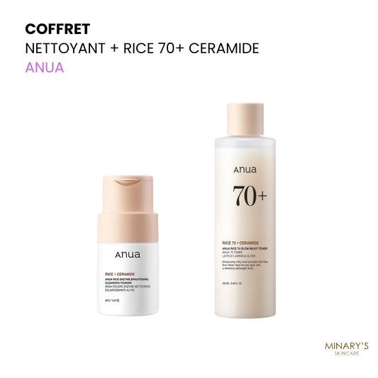 Pack ANUA –  Nettoyant + Toner Rice
