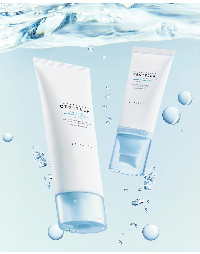 SKIN1004 Hyalu-Cica Water-Fit Sun Serum SPF50+ PA++++ – Sérum Solaire à la Centella - 50ml
