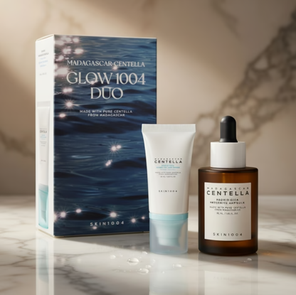 SKIN1004 – Glow 1004 Duo (Sérum solaire 55ml + Sérum Probio-cica 55ml)