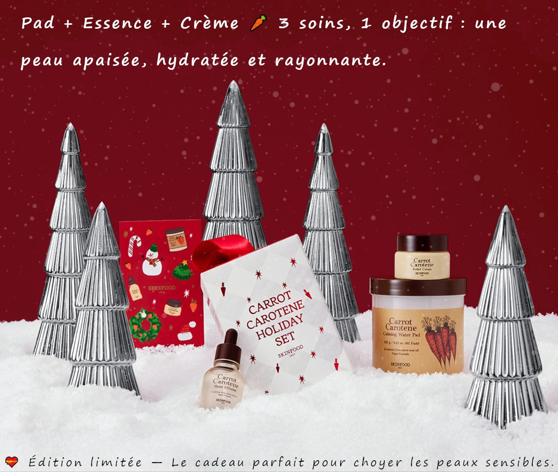 🥕 SKINFOOD Carrot Carotene Holiday Set – Coffret Apaisant & Hydratant
